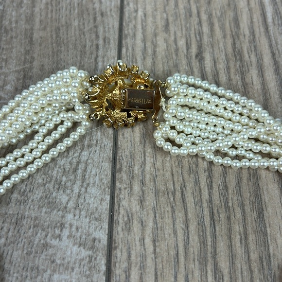 Vintage Marcella small multi strand pearl necklace - Picture 3 of 6